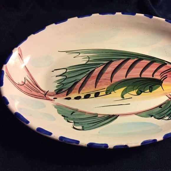 Vietri 16" Oval Serving Platter Al Mare - Picture 3 of 5